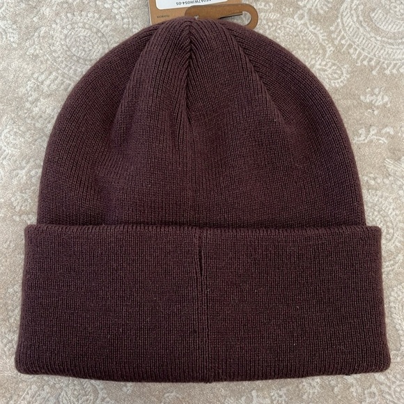 Brand New The North Face Urban Embossed Beanie Cuffed Hat Coal Brown Stretch Cap - Picture 6 of 12